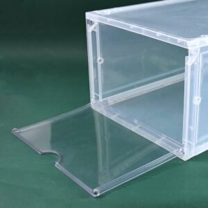 Shoe Storage Box, Shoe Box Clear Plastic Stackable (1 Pc)