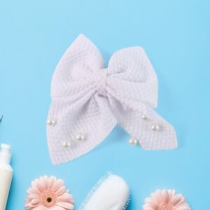Hair Bow Knot Clip Suitable For Girls (12 Pc / Multicolour & Mix Design) Hair accessories