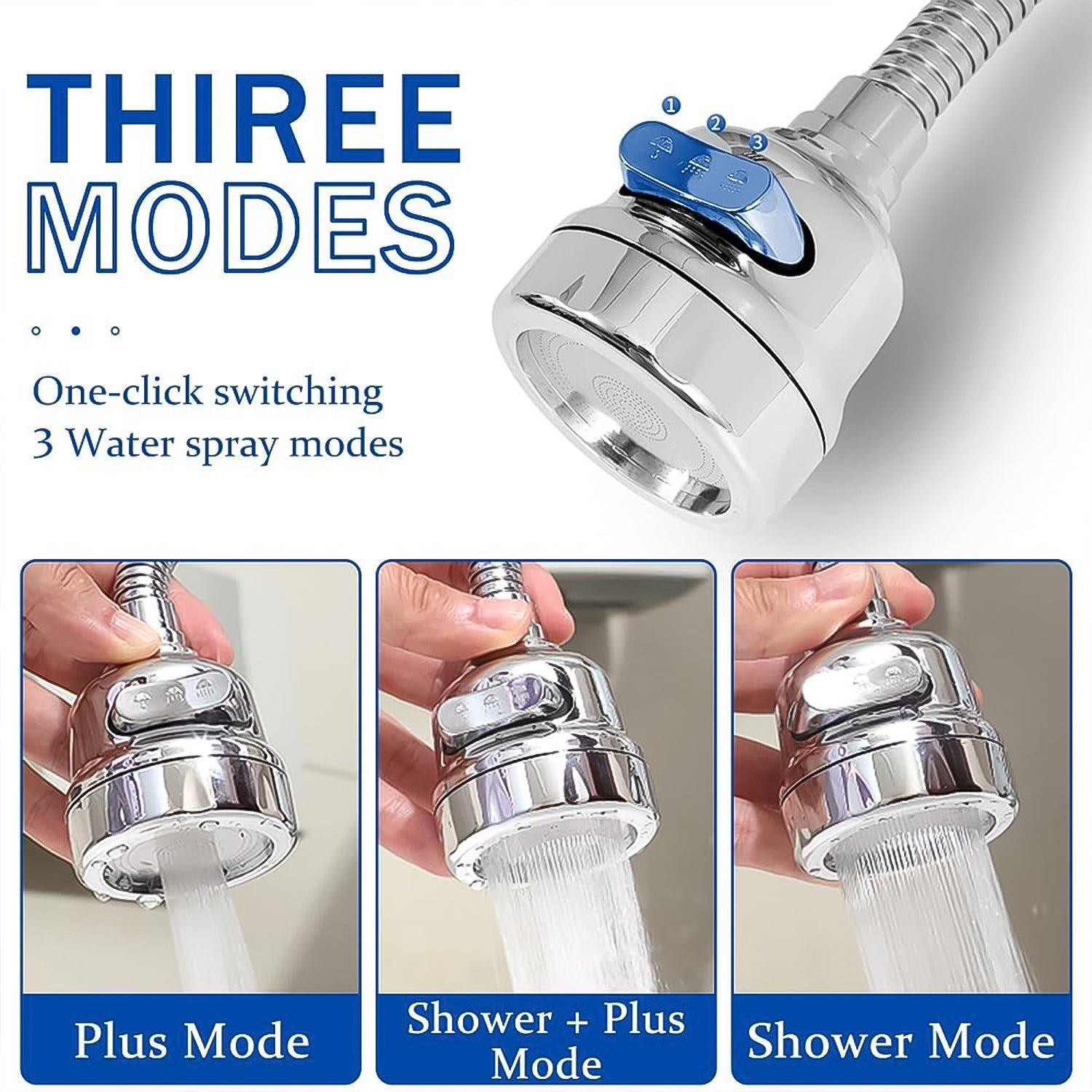 Water Faucet Sprayer Tap Extender for Kitchen Sink (1 Set) - Image 6