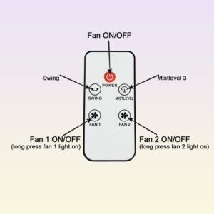 Electric Fan Desktop Double-Head Powerful Air Cooler (1 Pc / With Remote / Plug and Play)