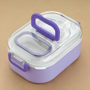 Multi-Functional 1 Set Leakproof Lunch Box with Cutlery & Tumbler