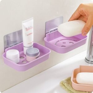 Plastic Wall Mounted Soap Dish (1 Pc)