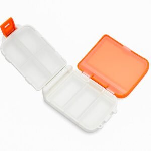 Portable Dual-Sided Pill Organizer Box (1 Pc)