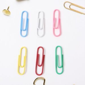 Multicolor-Coated Paper Clips Approx (250Pc Set)