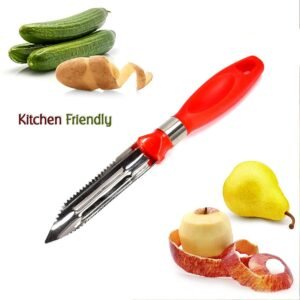 Multipurpose 2-in-1 Stainless Steel Knife & Peeler (1 Pc)