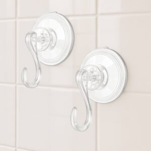 Plastic Suction Cup Hooks (4 Pcs Set)