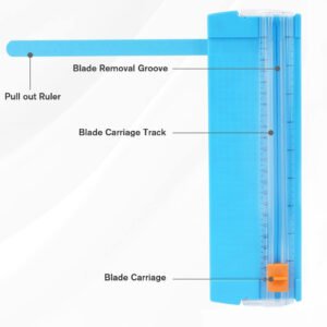 Paper Cutter, A5 Mini Paper Cutter, Portable Paper Cutting Machine (1 Pc / Mix Color)