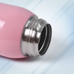 Thermos steel Double Wall Vacuum Bottle With Cover & Strap 600ml Approx