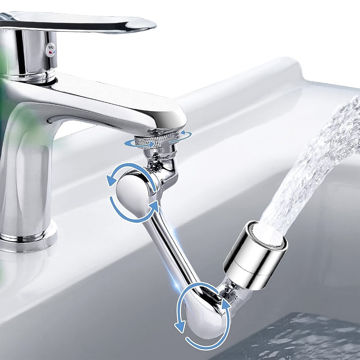 Splash Faucet Filter Faucet, 1080 Rotating Faucet Sprayer Head (1 Set) - Image 6