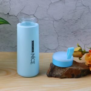 Plastic Water bottle 400ml leak proof, water bottle with daily water intake for gym and children, Nice Bottle (1 pc / Mix Color)