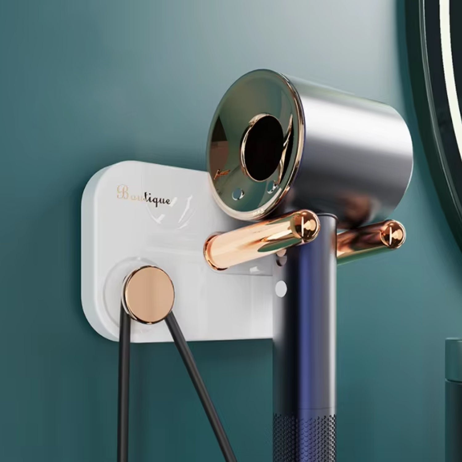 Hair Dryer Wall Mount, Self Adhesive Hair Dryer Holder (1 Pc) - Image 6