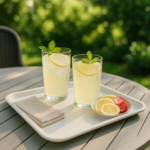 Plastic Serving Tray / Plate – 40 × 30 cm (1 Pc)