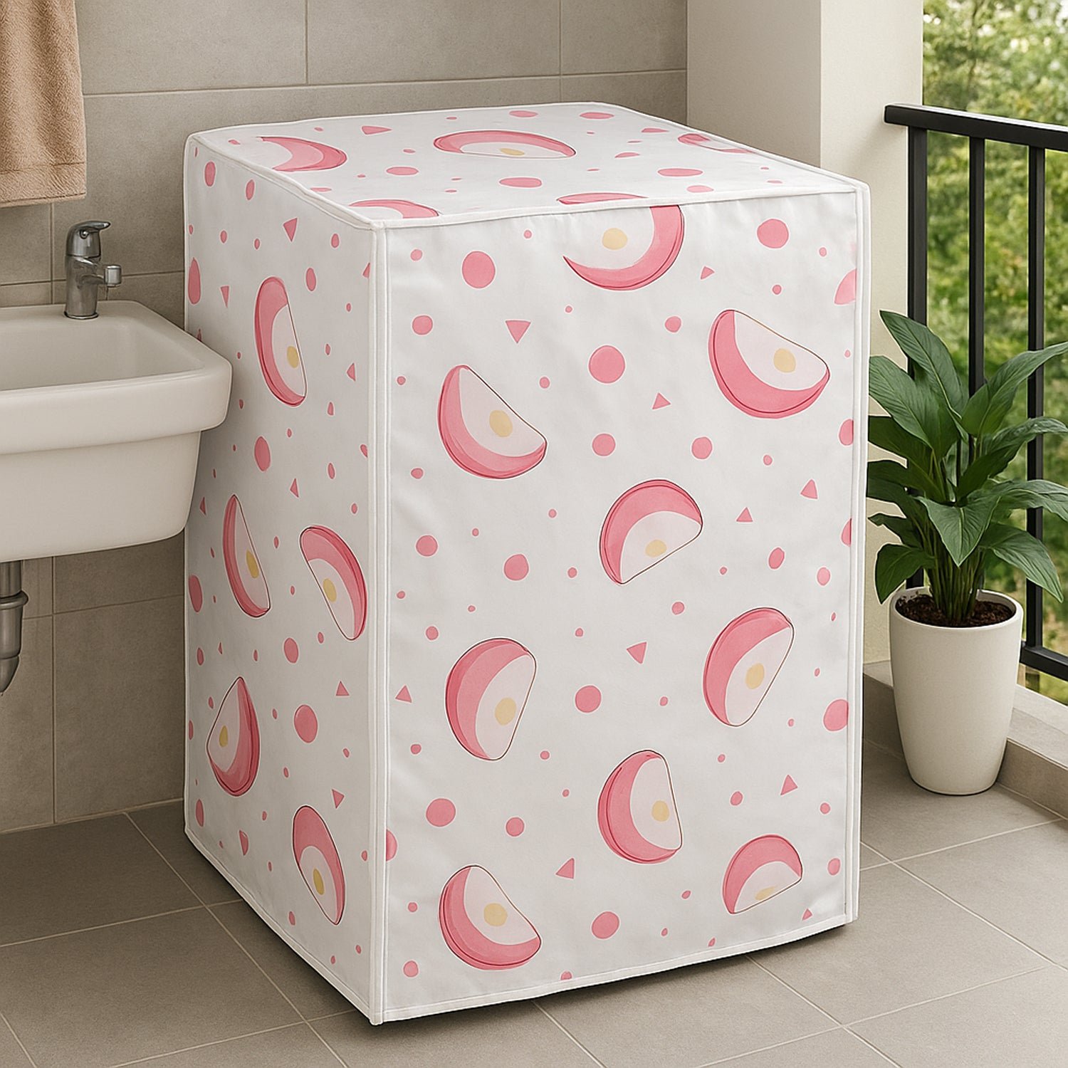 Waterproof Washing Machine Cover 58x62x85 cm (1 Pc / Mix Design) - Image 3