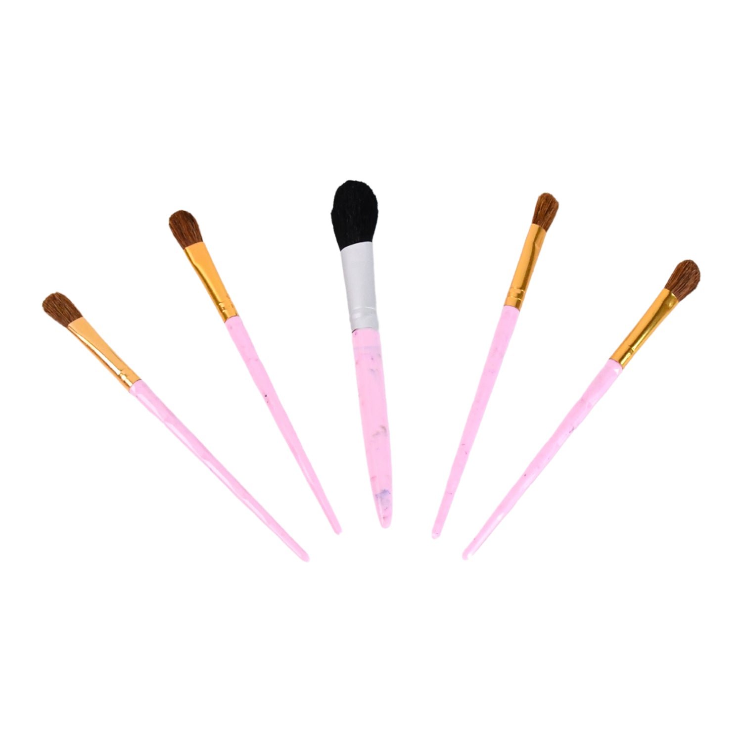 5pc Makeup Brush tools kit (5 Pcs Set / Mix Color) - Image 5