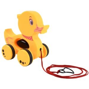 Pull Along Toy with Attractive Design, Developmental Toy for 1-Year-Old Girl Boy (Duck)