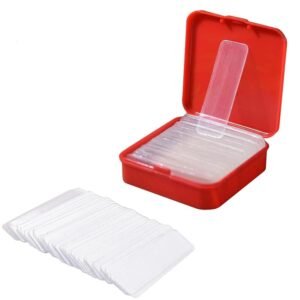 60-Piece (Approx) – Double-Sided Transparent Adhesive Stickers