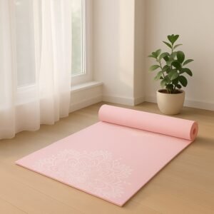 Premium Non-Slip Printed Yoga Mat (Mix Color – 1 Pc)