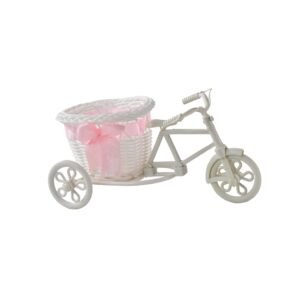 Plastic Cycle Flower Vases For Home Decor; Bicycle Flower Pot Stand (1 Pc)