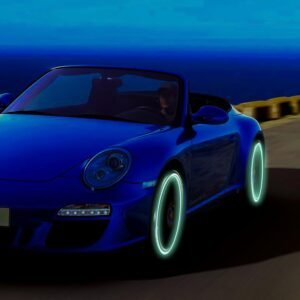 Car Wheel Hub Reflective Car Stickers, Night Warning Stickers (20 Pcs Set/ Multicolored)