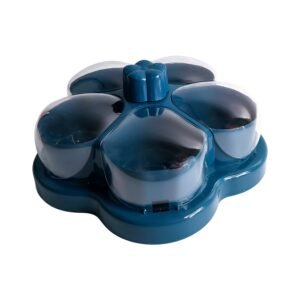 Supermom Lotus Shape Rotating Dry Fruit & Snack Organizer Box with Compartments (1 Pc)