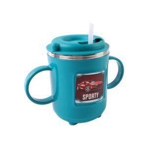Supermom Kids Sporty Sipper Mug with Straw and Dual Handles Approx 300ml (1 Pc)