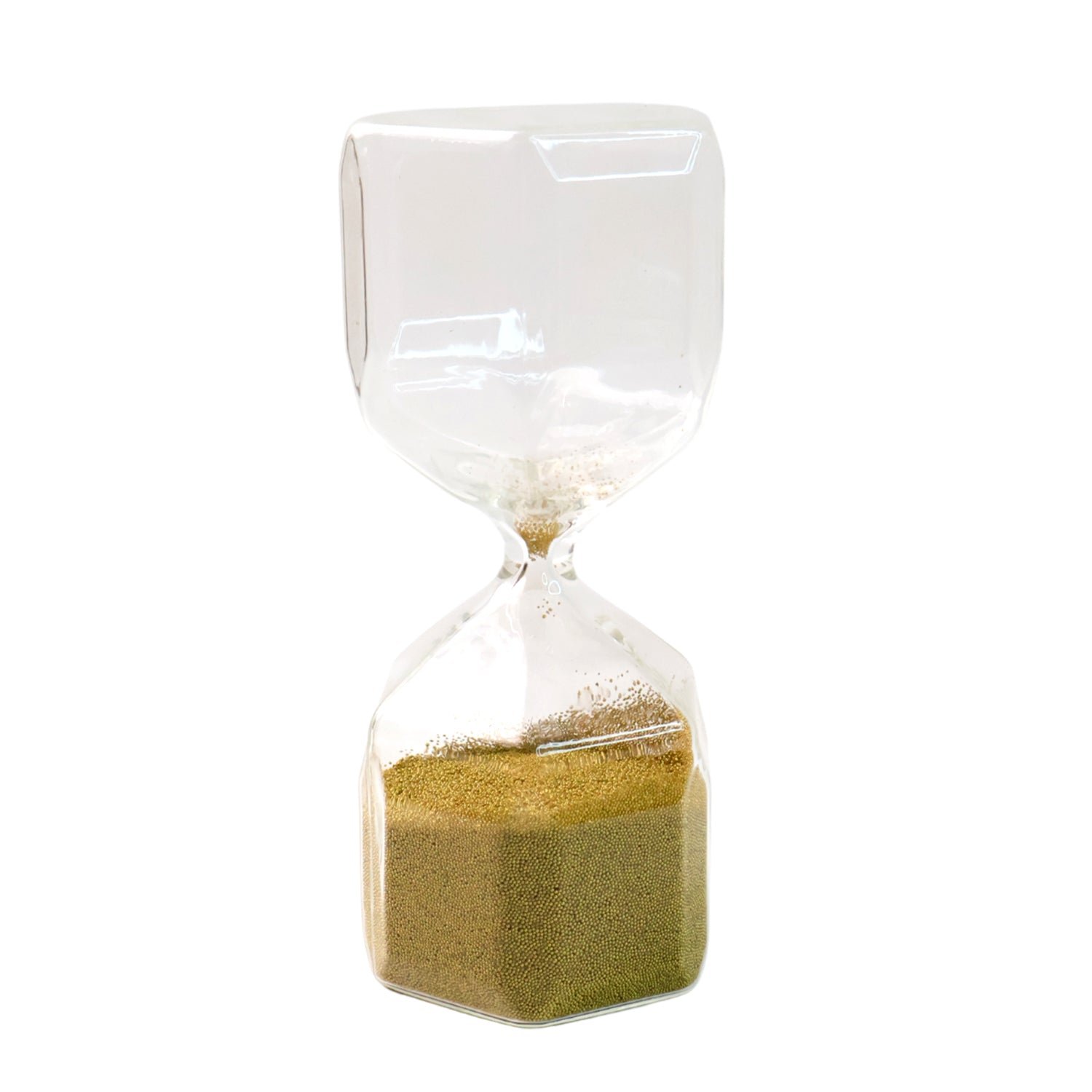 Faceted Glass Hourglass Sand Timer - (1 Pc / 4 Minutes Approx Time) - Image 5