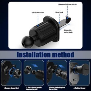 Universal Air Vent Gravity Car Phone Holder Mount (1 Set)