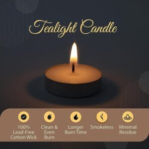 Tealight Candles Set, Smokeless Candles, Diwali (10 Pcs set)