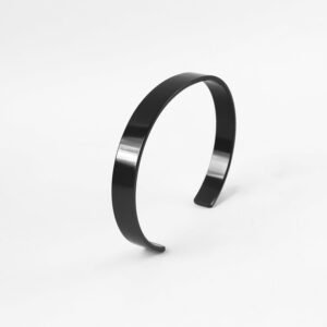 Stylish Black-Plated Stainless-Steel kada (1 Pc)