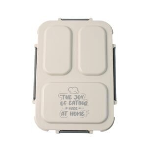 3-Compartment Stainless Steel Lunch Box (1 Pc)