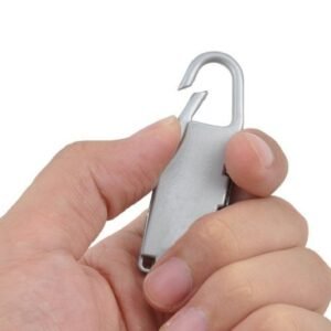 Silver Tone Motorcycle Bike Helmet Lock Portable 3 Digit Security Resettable Lock Anti-Theft Luggage Lock