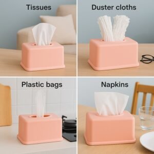 Rectangular Tissue Paper Box Holder (1 Pc)