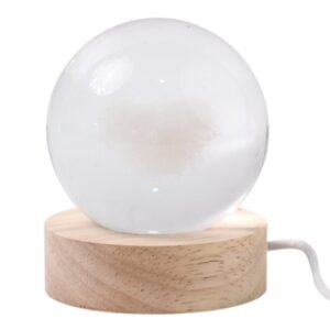 Heart 3D Crystal Ball lamps With Base (1 Pc)