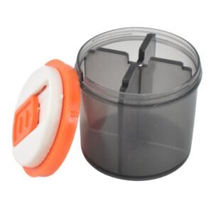 Plastic 4 Section Pill Box Organizer (1 Pc / Mix Color)