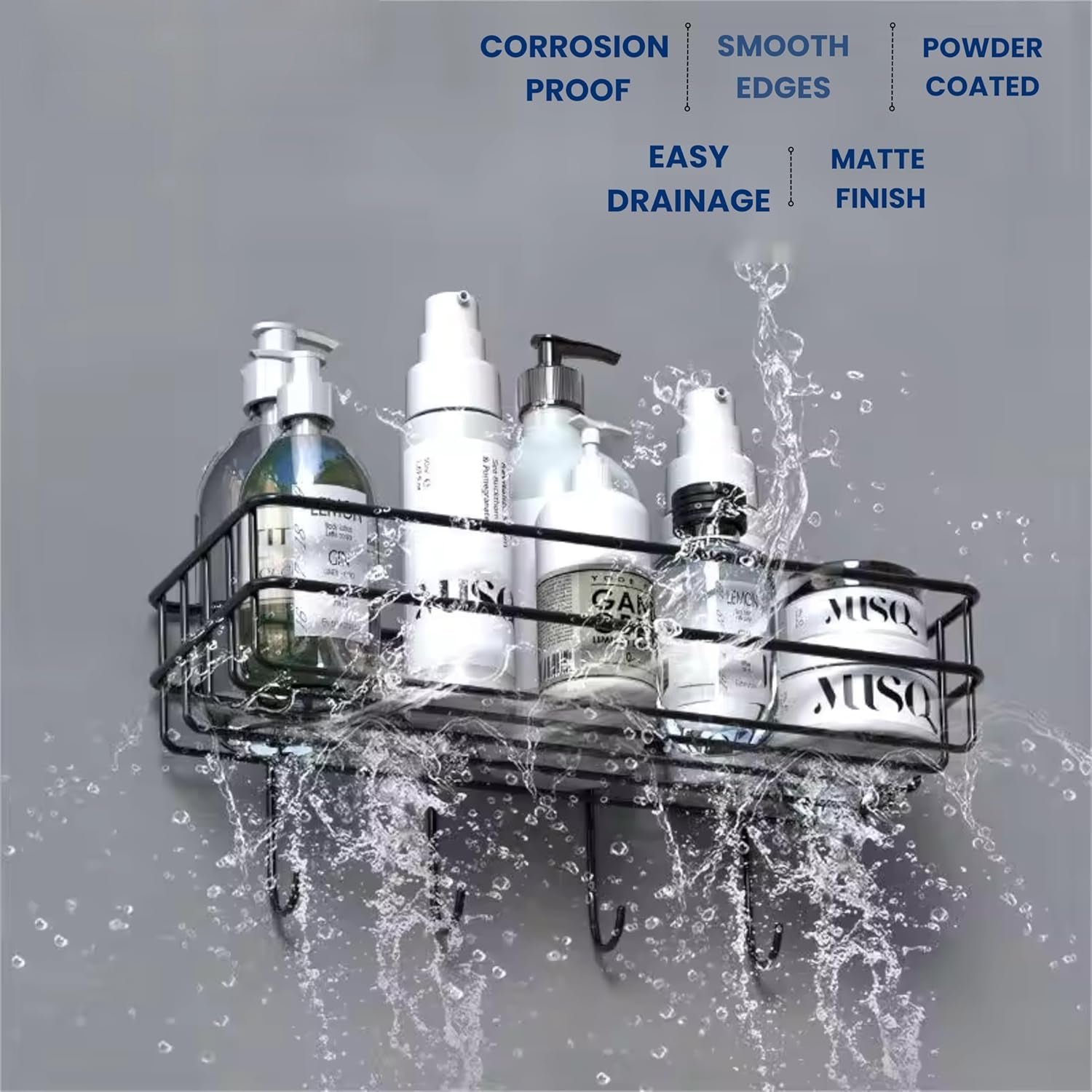 3 in 1 Shower Shelf Rack for storing and holding various household stuffs and items etc. - Image 6