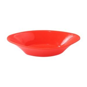 Plastic Marin Serving Bowl – Elegant Oval Deep Bowl (1 Pc / Red)