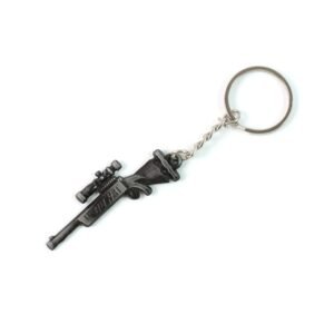 Premium Metal Rifle Gun Shape Keychain (1 Pc)
