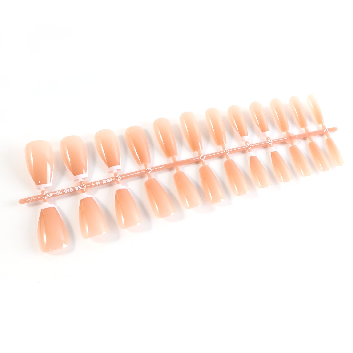 Elegant Nude Glossy Artificial Nail Tips fake nails (24 Pc Set) - Image 5