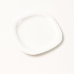 Plastic Square Dinner / Serving Plate – 20 cm (1 Pc)