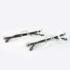 Pack of 2 Rimless Reading Glasses – Lightweight Comfort Readers