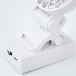 Rechargeable Mini Clip-On Desk Fan (1 Pc)