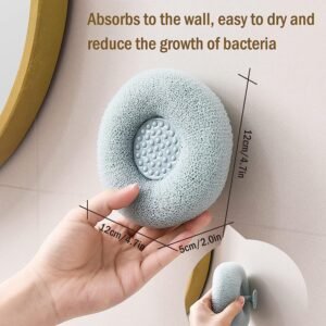 Flower Bath Sponge - Super Soft Body Exfoliator with Suction Cup for Shower & Massage