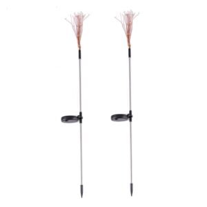 Colorful Multi Led Outdoor Solar Garden Lights (2 Pcs Set)