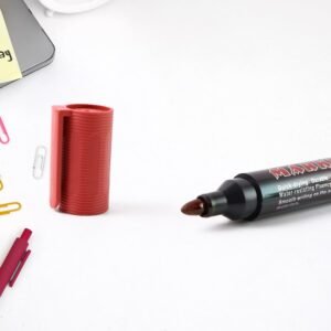 Marker Red Ink, Bold Tip, Quick-Dry Alcohol-BQased Marker (1 Pc)