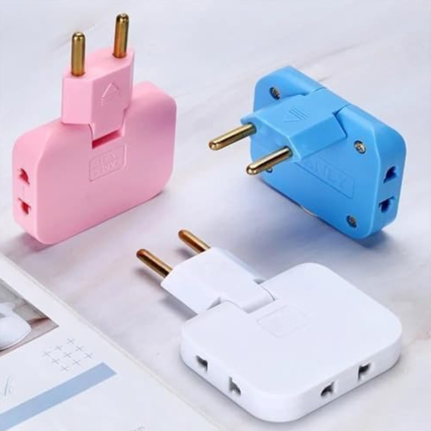 Wireless 3 in 1 Foldable Wall Plug Adapter / Socket / Converter (1 Pc) - Image 6