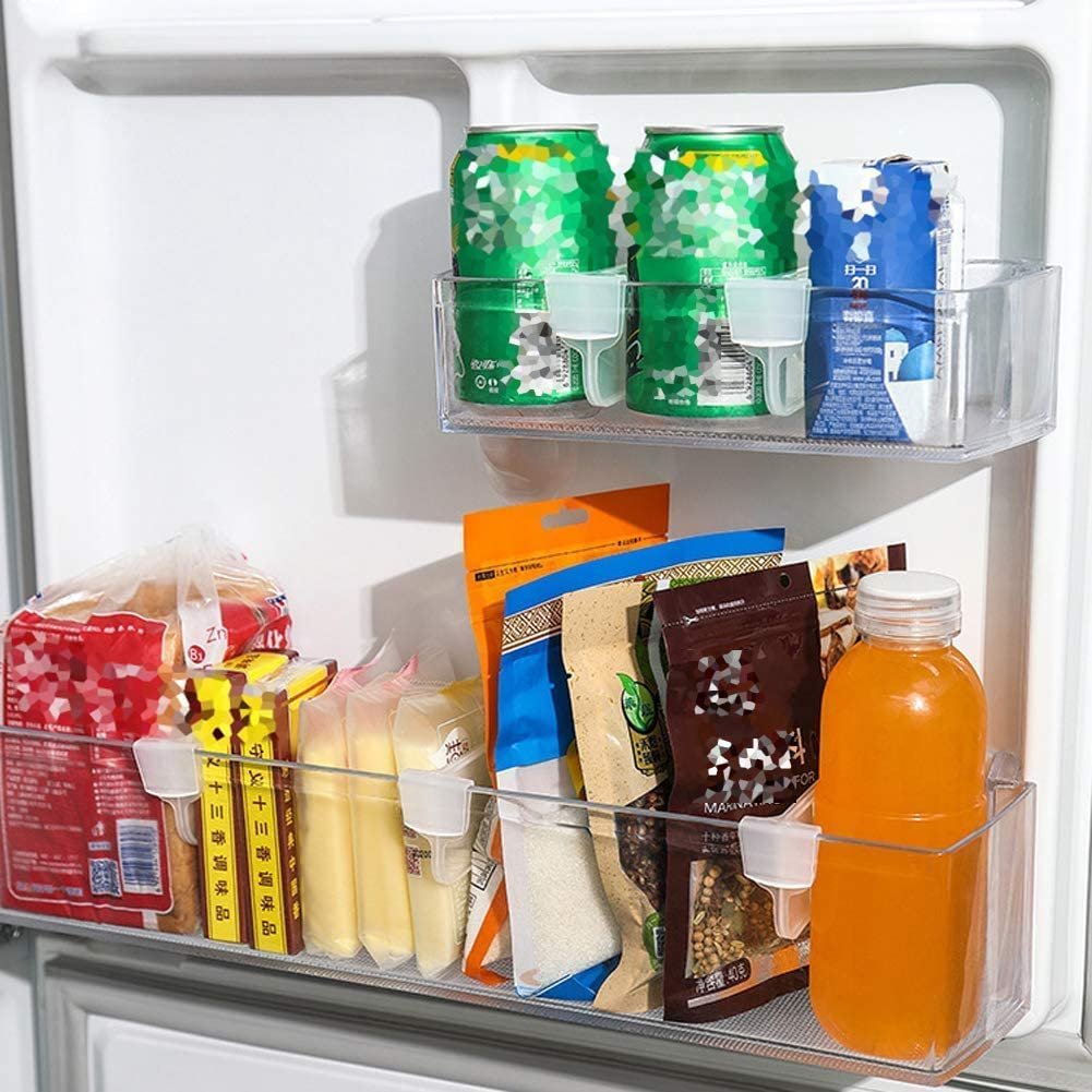 Plastic Storage Baskets Space allocator, Refrigerator Organizer Bins partition Clip (1 Pc) - Image 8