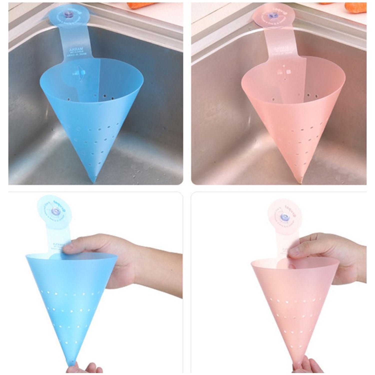 Multipurpose Hanging Sink Corner Strainer with Suction Cup (1 Pc) - Image 3
