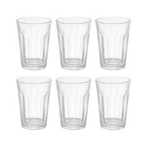 Supermom Plastic Chai Pyali Transparent Tea Glass Set (130ML / 6 Pc)