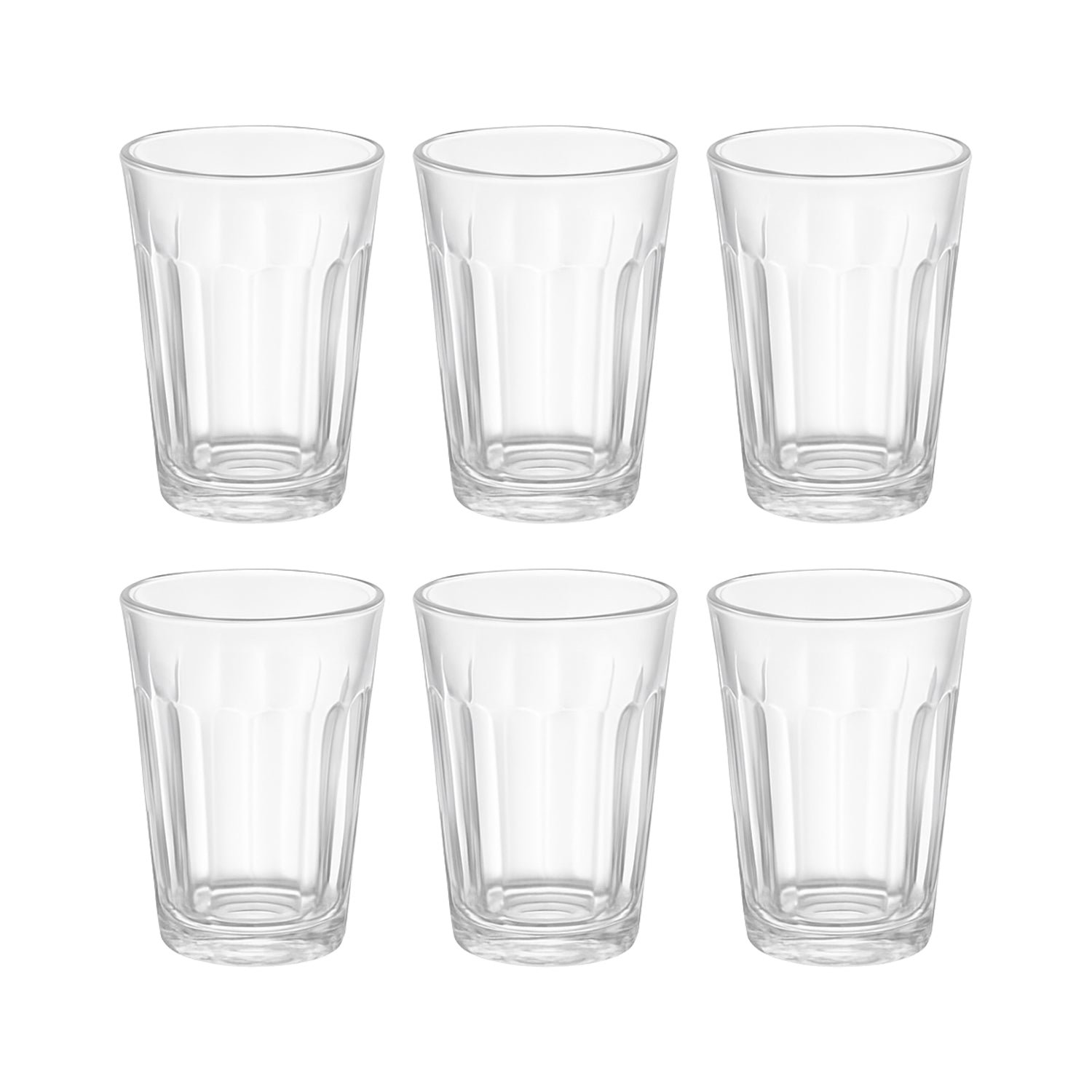 Supermom Plastic Chai Pyali Transparent Tea Glass Set (130ML / 6 Pc) - Image 5