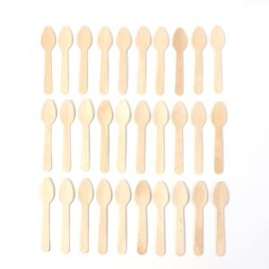 110mm Wooden Tea Spoon – 30 Pcs Pack